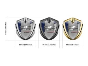 Dacia Silikon Emblem Abzeichen Tuning Stil Glänzend Finish